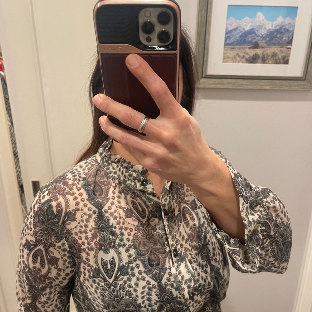 Paisley Print Maxi Dress - Picture 6 of 7
